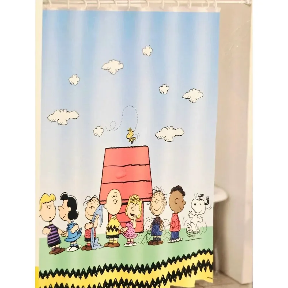 Peanuts The Whole Gang Is Here Shower Curtain